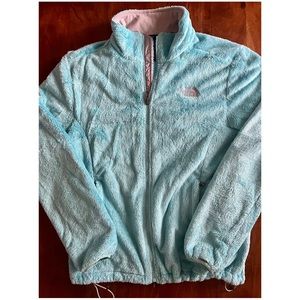 Blue, Fuzzy North Face Jacket